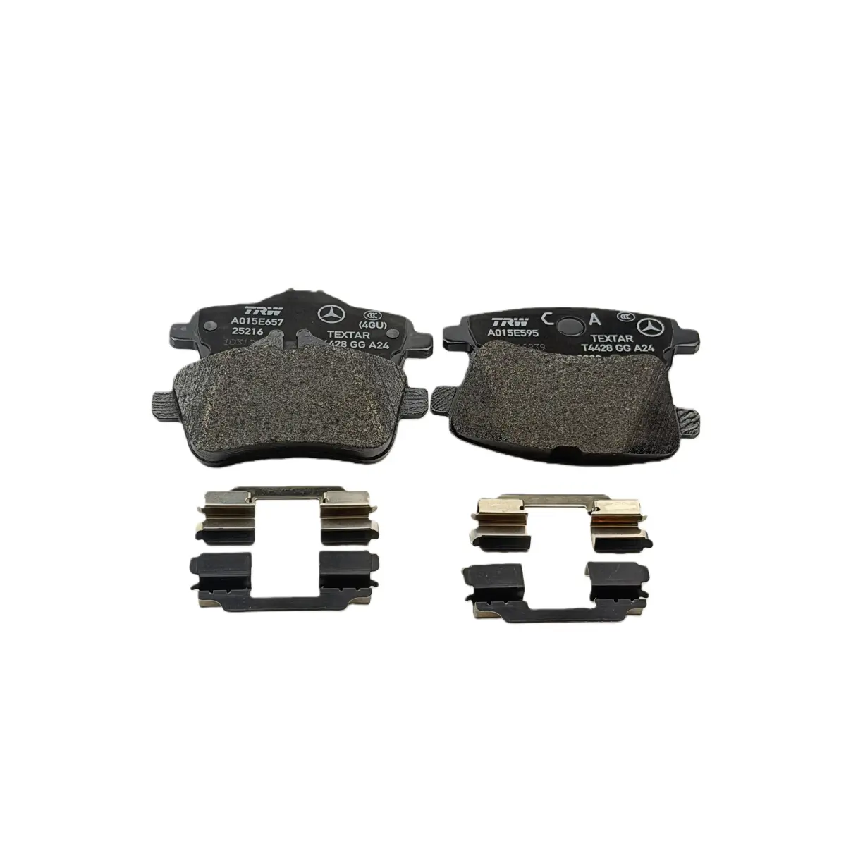 Mercedes-Benz A000420670464 brake pad set angle view for automotive brake system wholesale spare parts