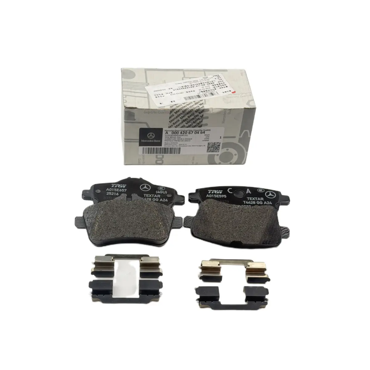 Mercedes-Benz A000420670464 brake pad set main view for automotive brake system wholesale spare parts
