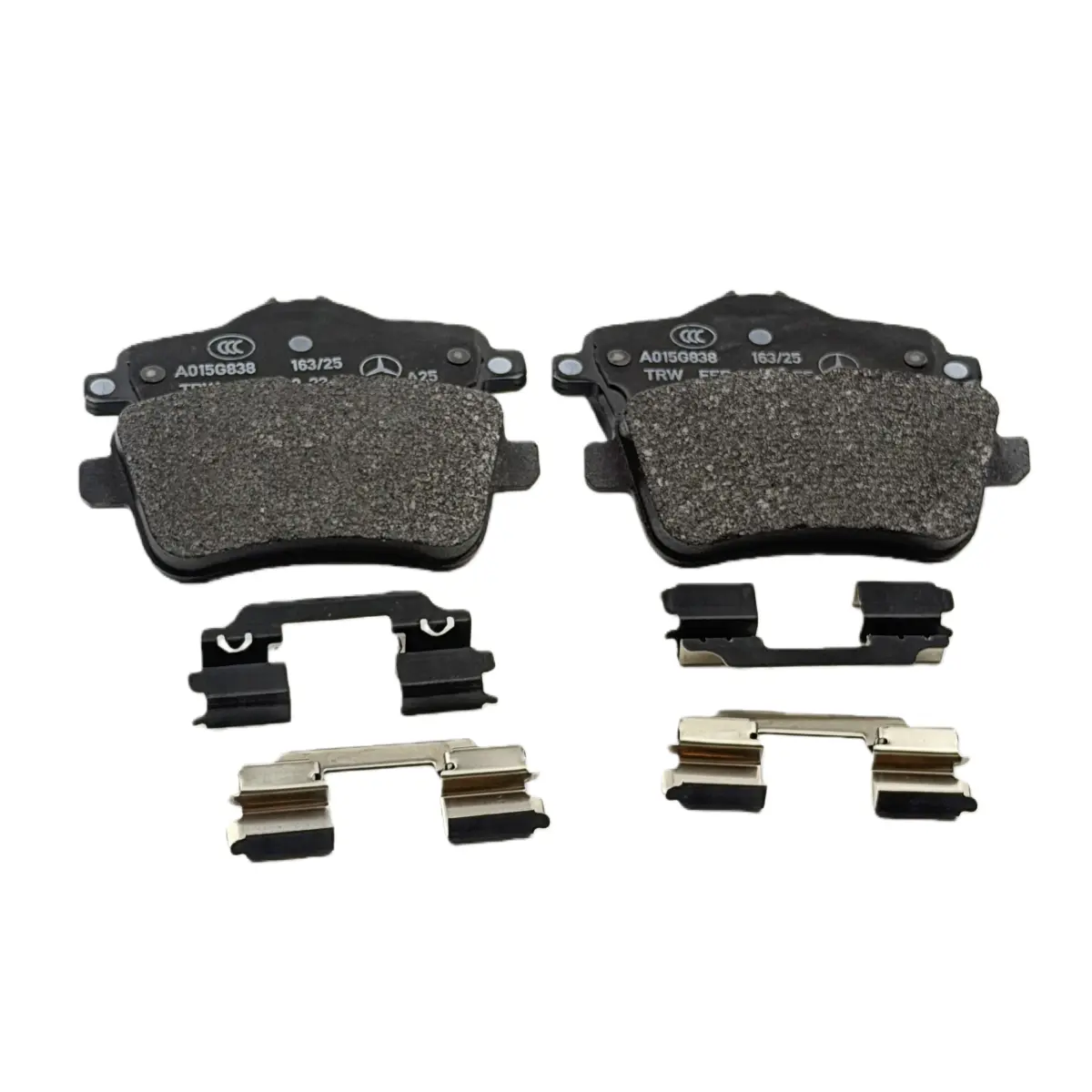 Mercedes-Benz A0004208704 brake pad set angle view for automotive brake system wholesale spare parts