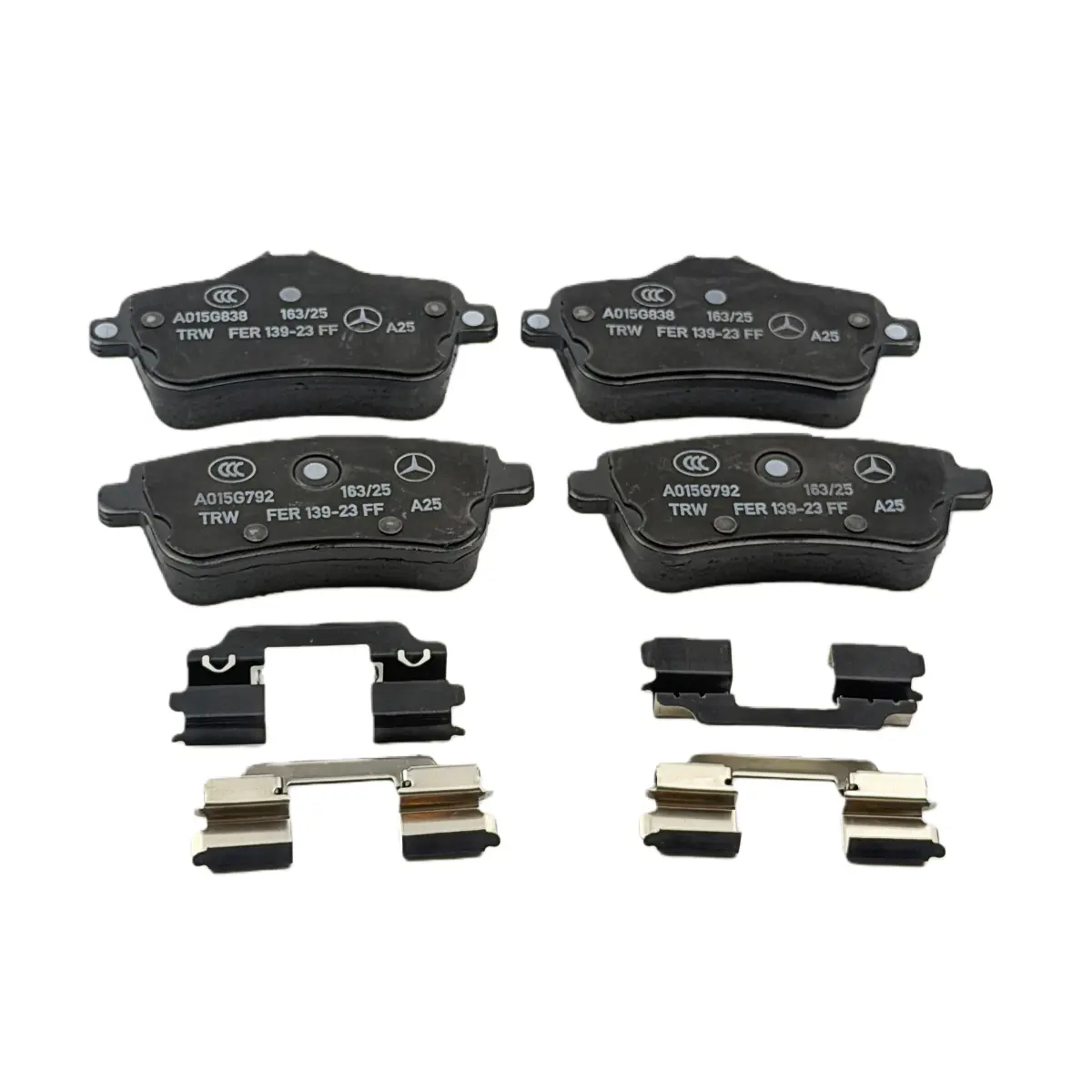 Mercedes-Benz A0004208704 brake pad set detail view for automotive brake system wholesale spare parts