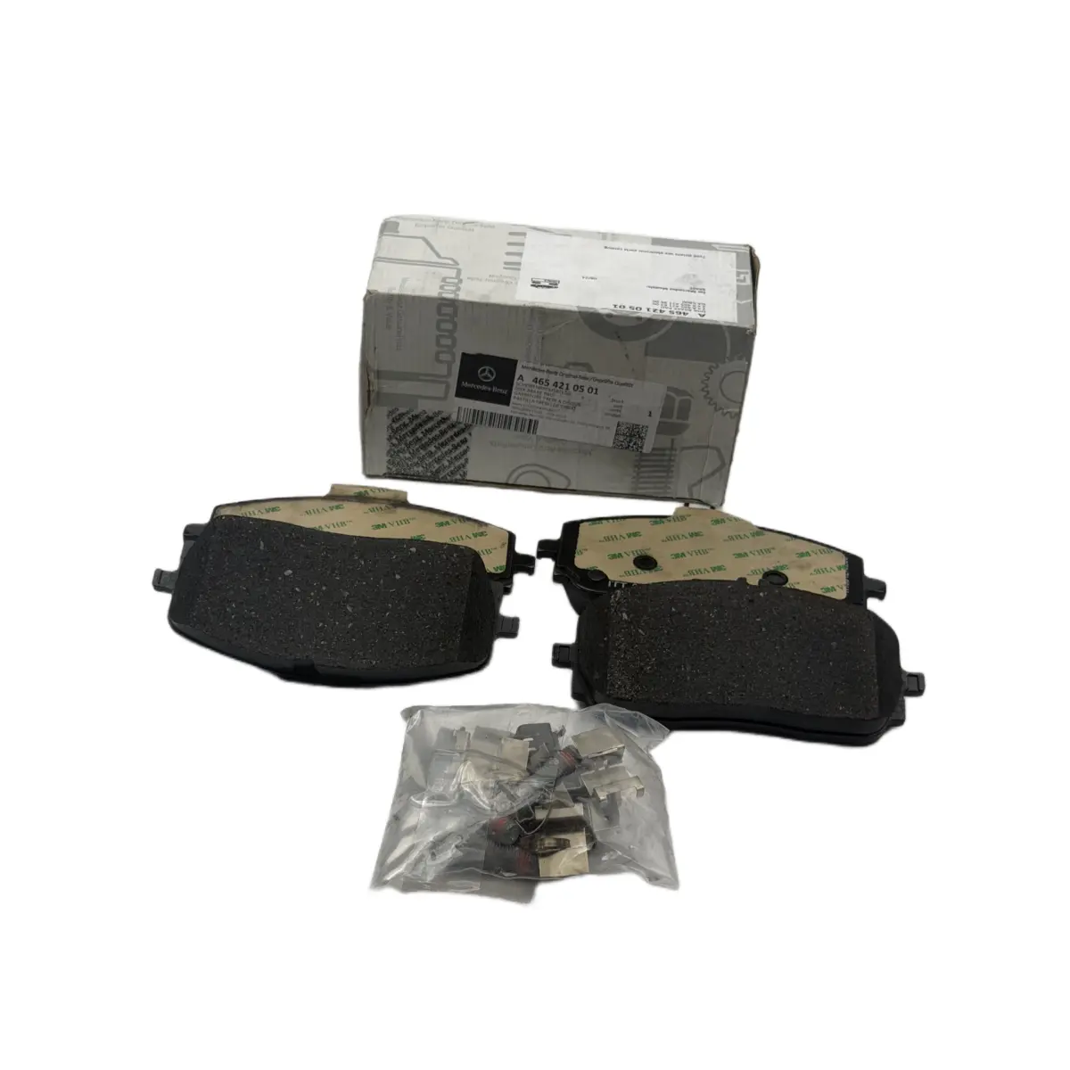 Mercedes-Benz A4654210501 brake pad set main view for automotive brake system wholesale spare parts