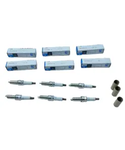 A004159580390 spark plug angled view showing structure