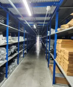 Bulk auto parts stocking situation in a wholesale warehouse for global shipment